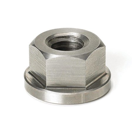 MORTON Flange Nut, #4-40, Stainless Steel, Plain, 1/4 in Hex Wd CN-094SS